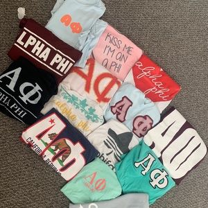 Alpha Phi t shirts mostly size medium